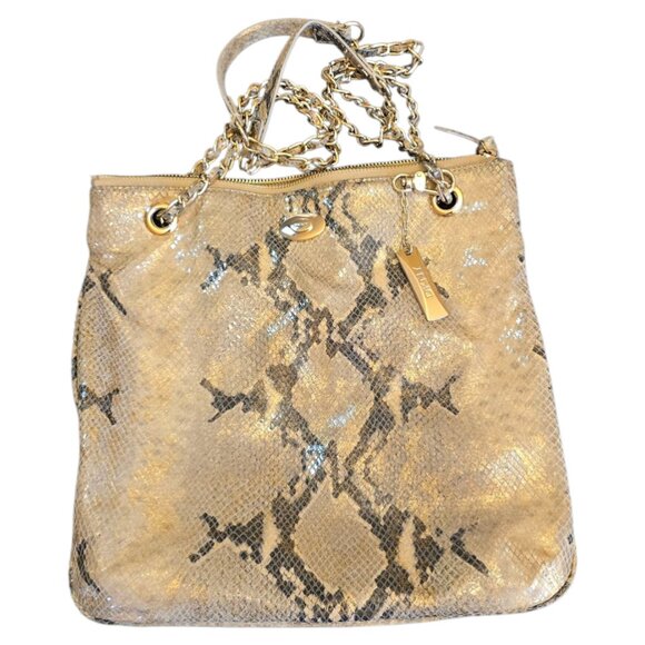 DKNY Leather Python Leather Bag Purse Excellent Condition - Picture 1 of 13